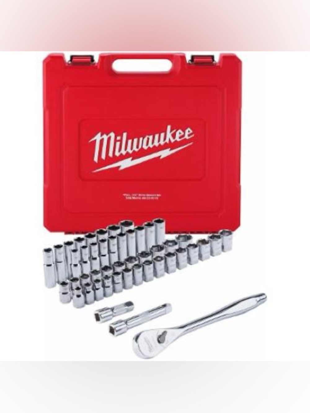 NEW Milwaukee 1/2" Socket Wrench Set (SAE & Metric), 47 Piece | for Boats